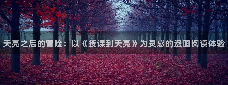 禁漫天堂哪里下：天亮之后的冒险：以《授课到天亮》为灵感的漫画阅读体验